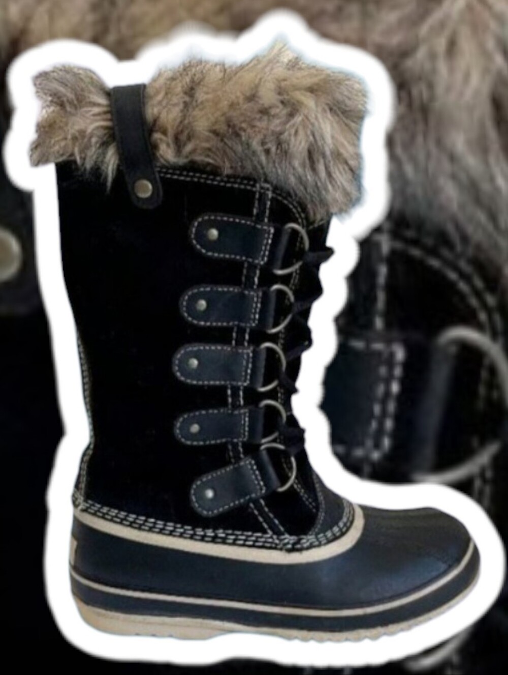 (EUC) Sorel® Joan Of Arctic Women's Winter Boot - Stone (Size 7)